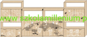 Zestaw mebli PODRÓŻNIK   150x360x38 cm 